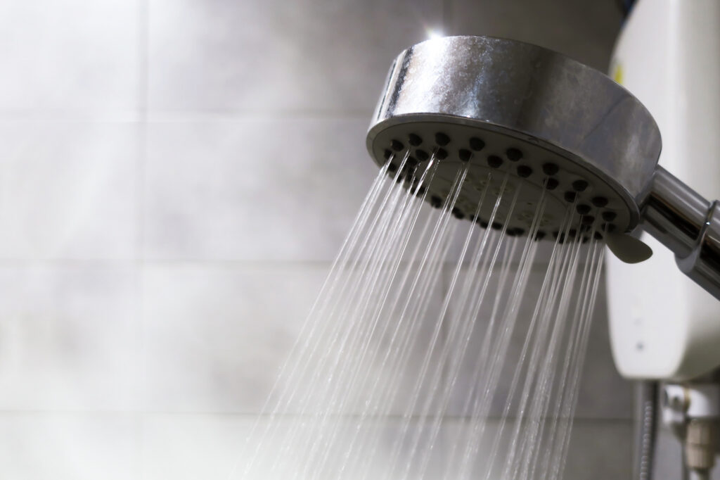 Steaming shower