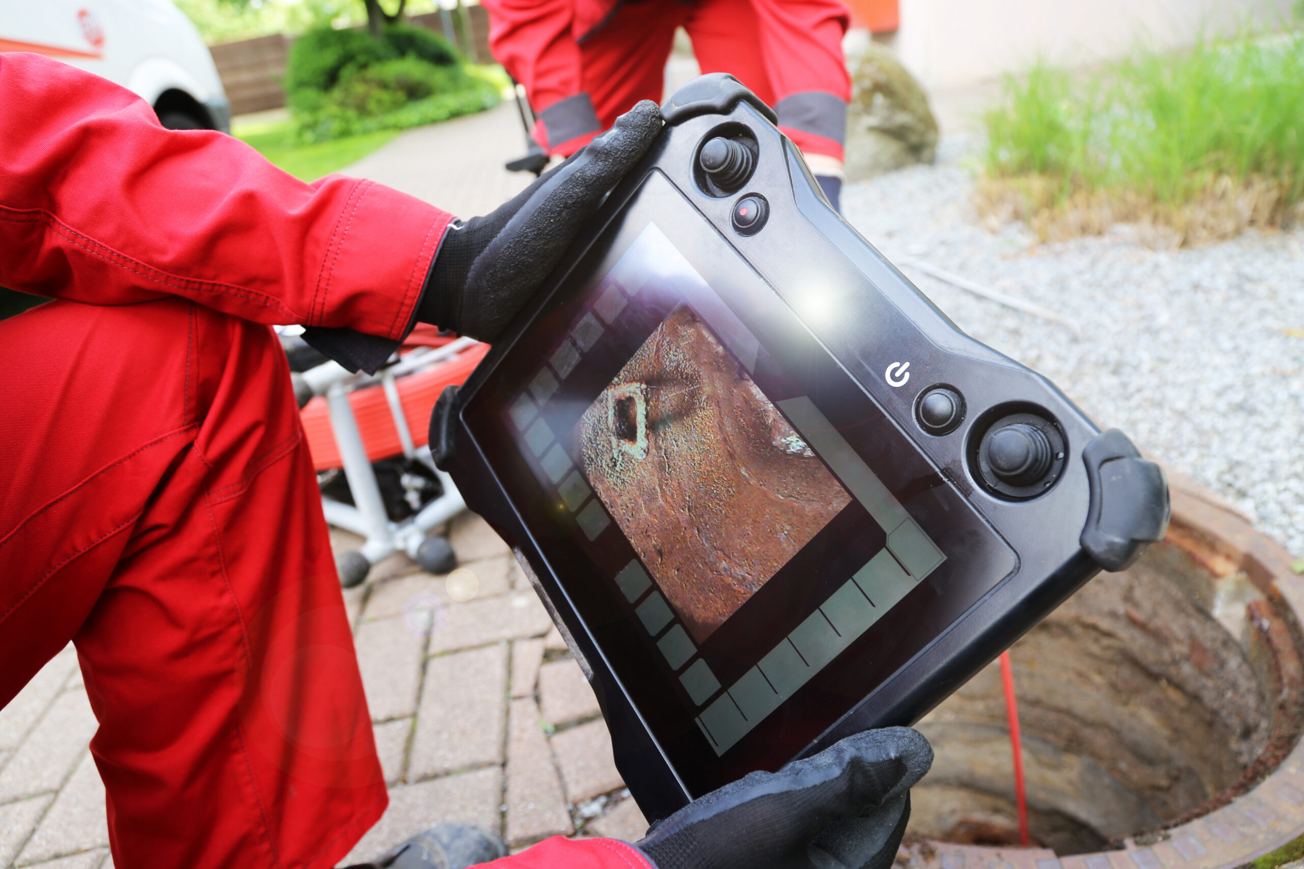 Sewer inspection with a camera in Sacramento
