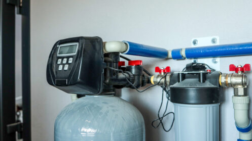 A commercial water filtration system in Sacramento, CA